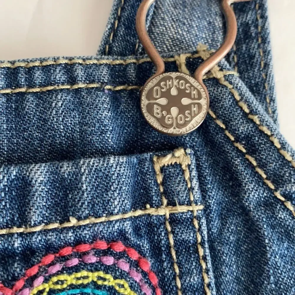 Vintage Girl OshKosh B’Gosh denim Heart overalls 3 Months
